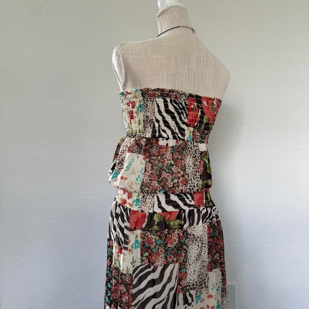 Grass Collections Multi-Colored Strapless Maxi Dr… - image 4